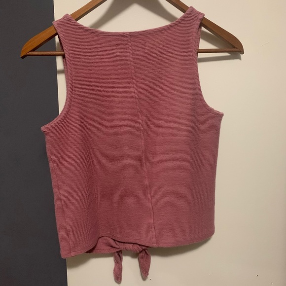 Madewell Texture & Thread Tank with Front Tie - Picture 3 of 4